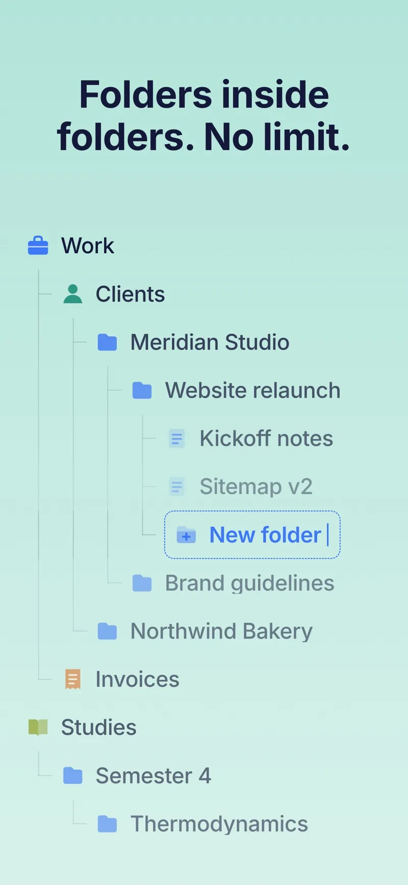 Nested Folder Notes: Folino – Screenshot 1