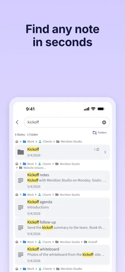 Nested Folder Notes: Folino – Screenshot 2