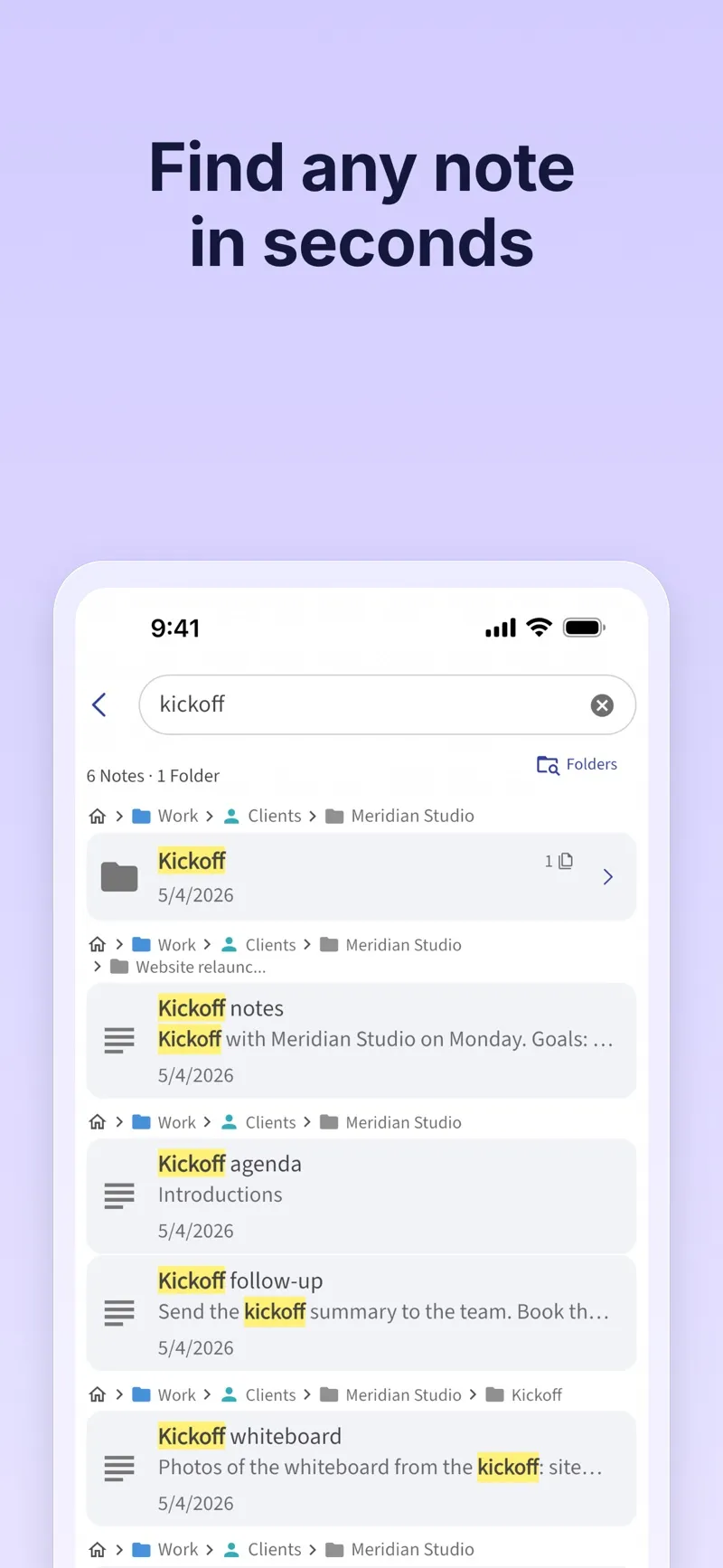Nested Folder Notes: Folino – Screenshot 2