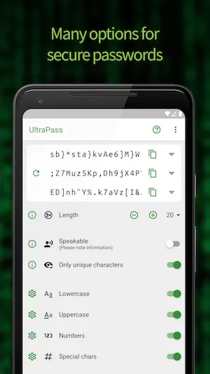 Password Generator: UltraPass – skjermbilde 1